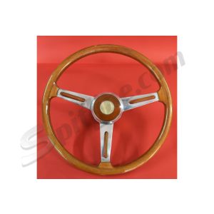 Volante usato Hellebore corona in legno diam. 385 con mozzo Alfa Romeo Giulia, GT Junior, GT V. Bertone, Duetto Spider (→'74)