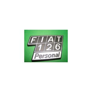 Scritta posteriore in metallo Fiat 126 Personal